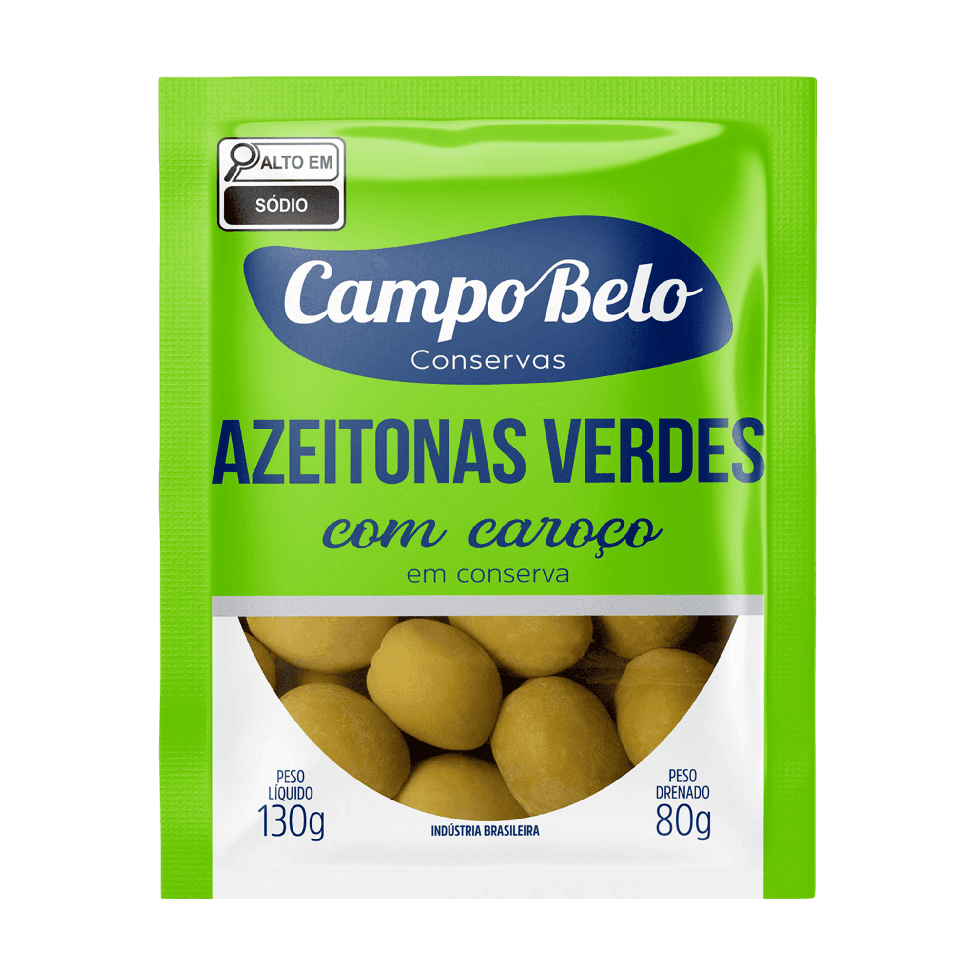 Azeitona Verde Campo Belo 80g Azeitona Verde Campo Belo 80g