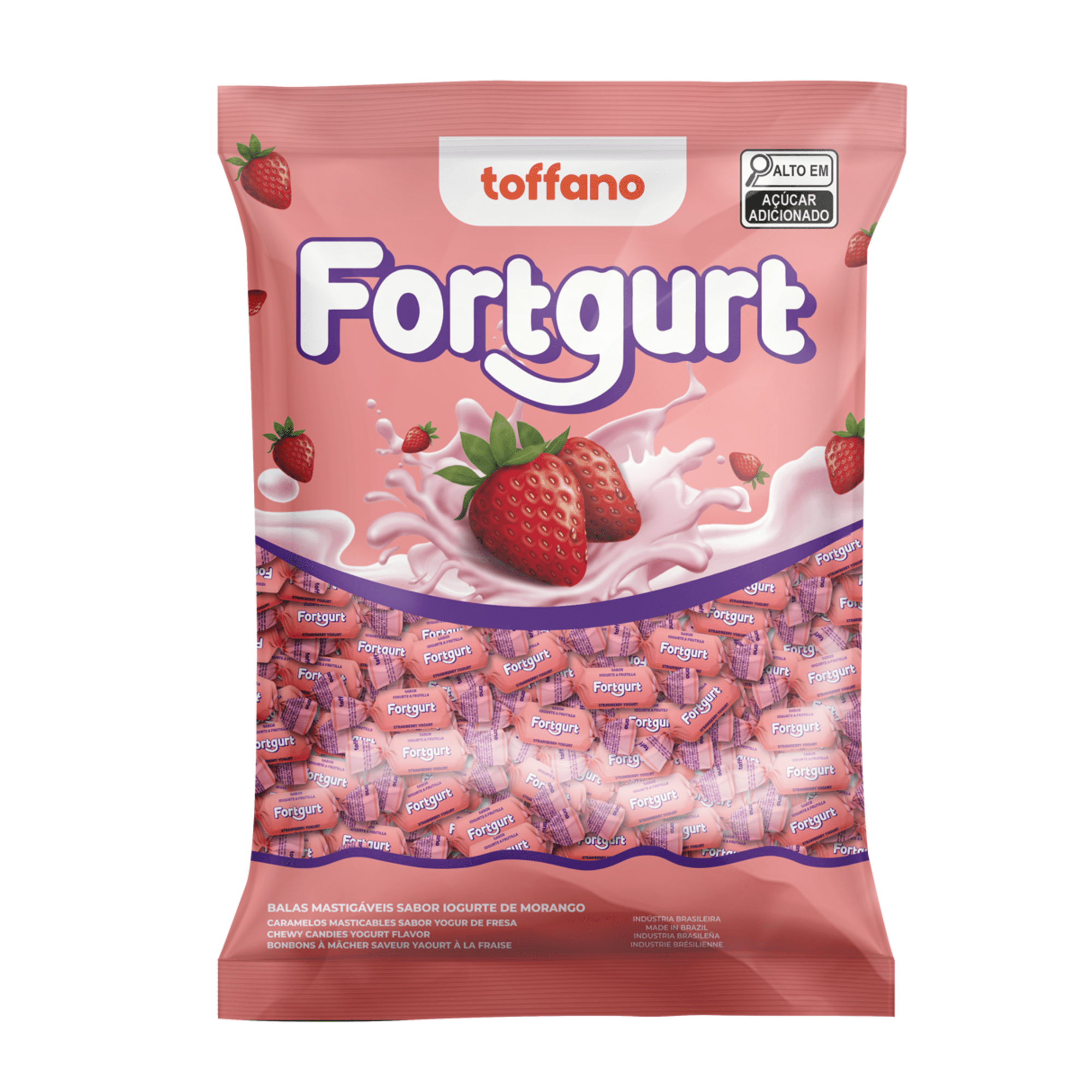 Balas Mastigáveis Sabor Iogurte Toffano 50g Balas Mastigáveis Sabor Iogurte Toffano 50g
