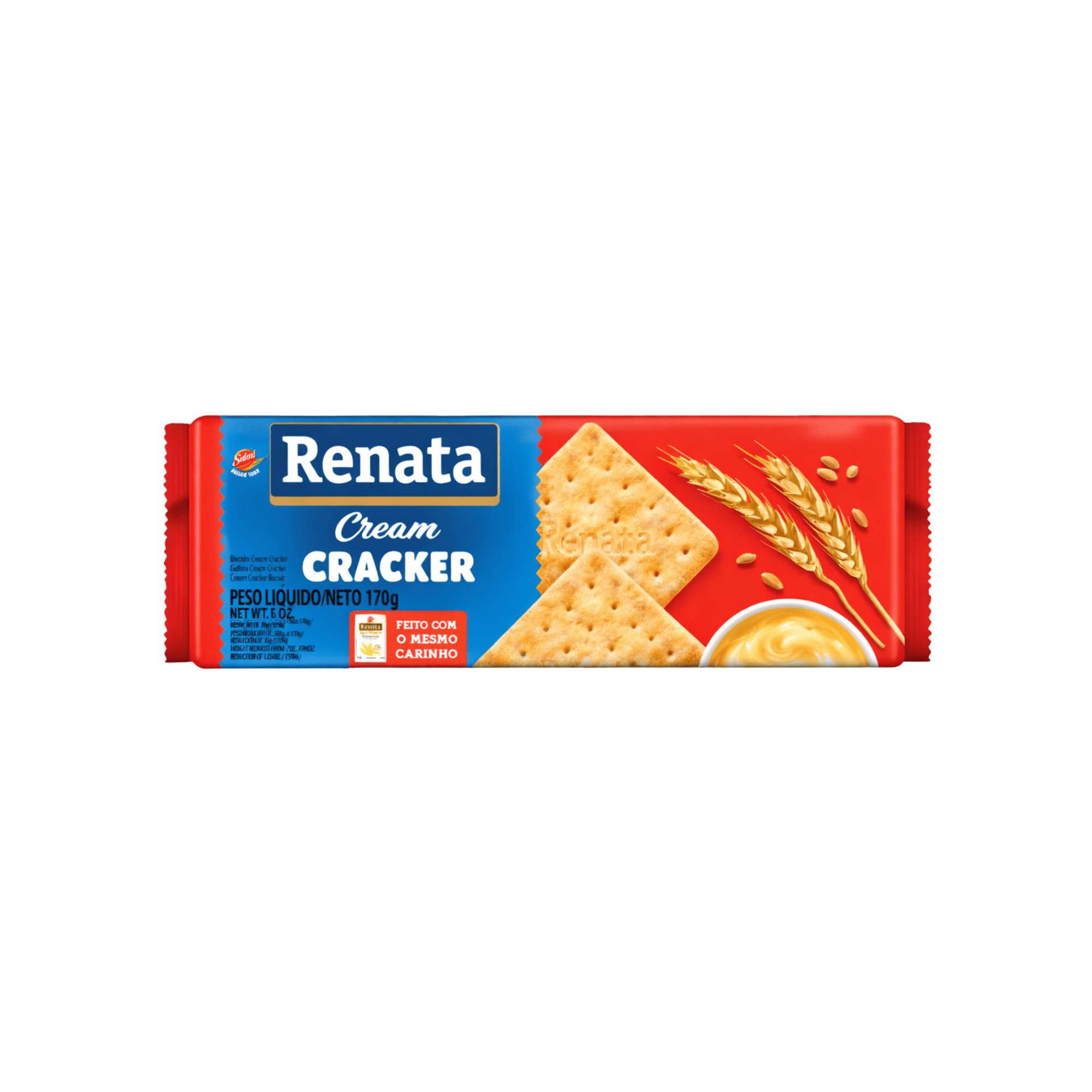 Biscoito Cream Cracker Renata 170g Biscoito Cream Cracker Renata 170g