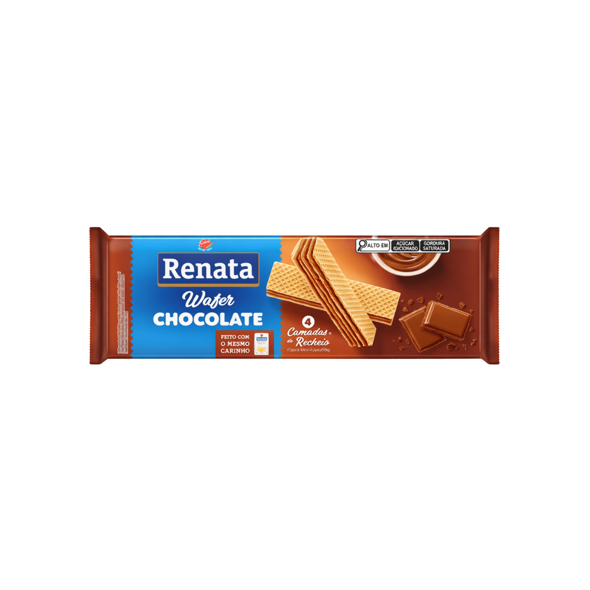 Biscoito Wafer Renata Chocolate 115g Biscoito Wafer Renata Chocolate 115g