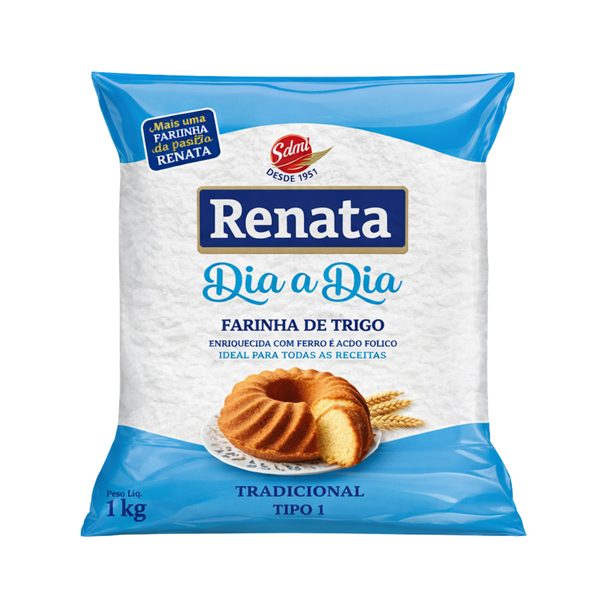 Farinha de Trigo Renata Dia a Dia 1kg Farinha de Trigo Renata Dia a Dia 1kg