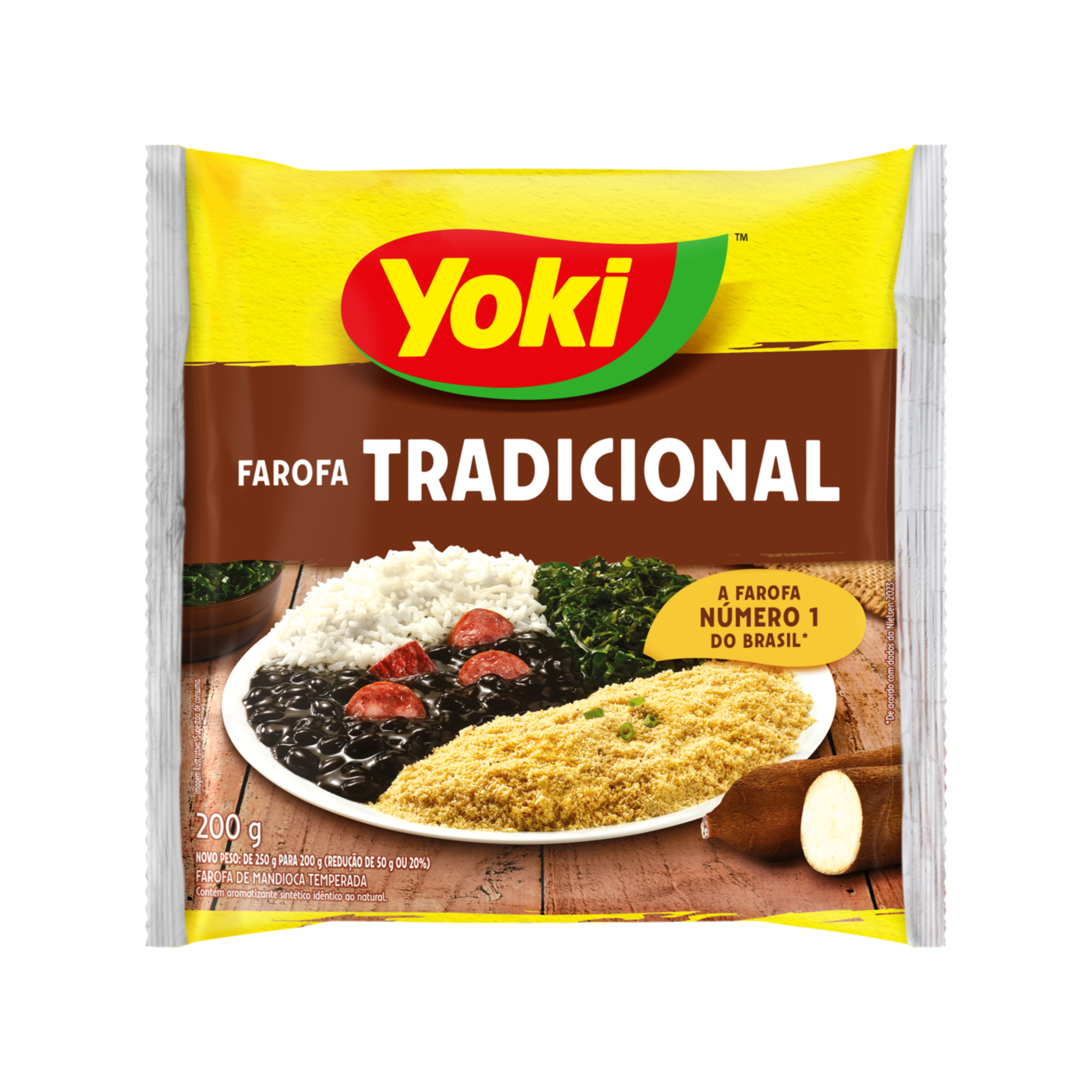 Farofa de Mandioca Temperada Tradicional Yoki 200g Farofa de Mandioca Temperada Tradicional Yoki 200g