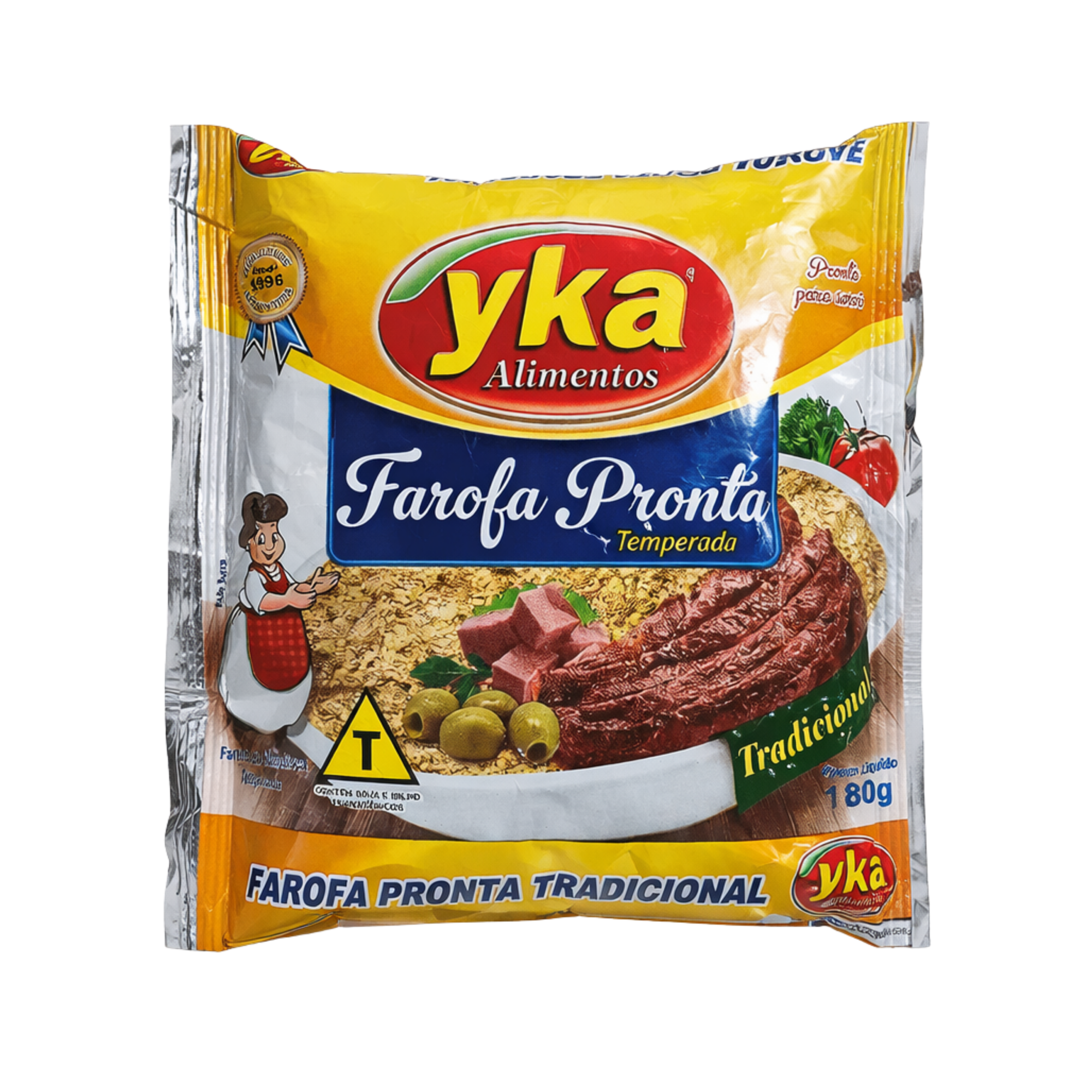 Farofa de Mandioca Tradicional Yka 180g Farofa de Mandioca Tradicional Yka 180g
