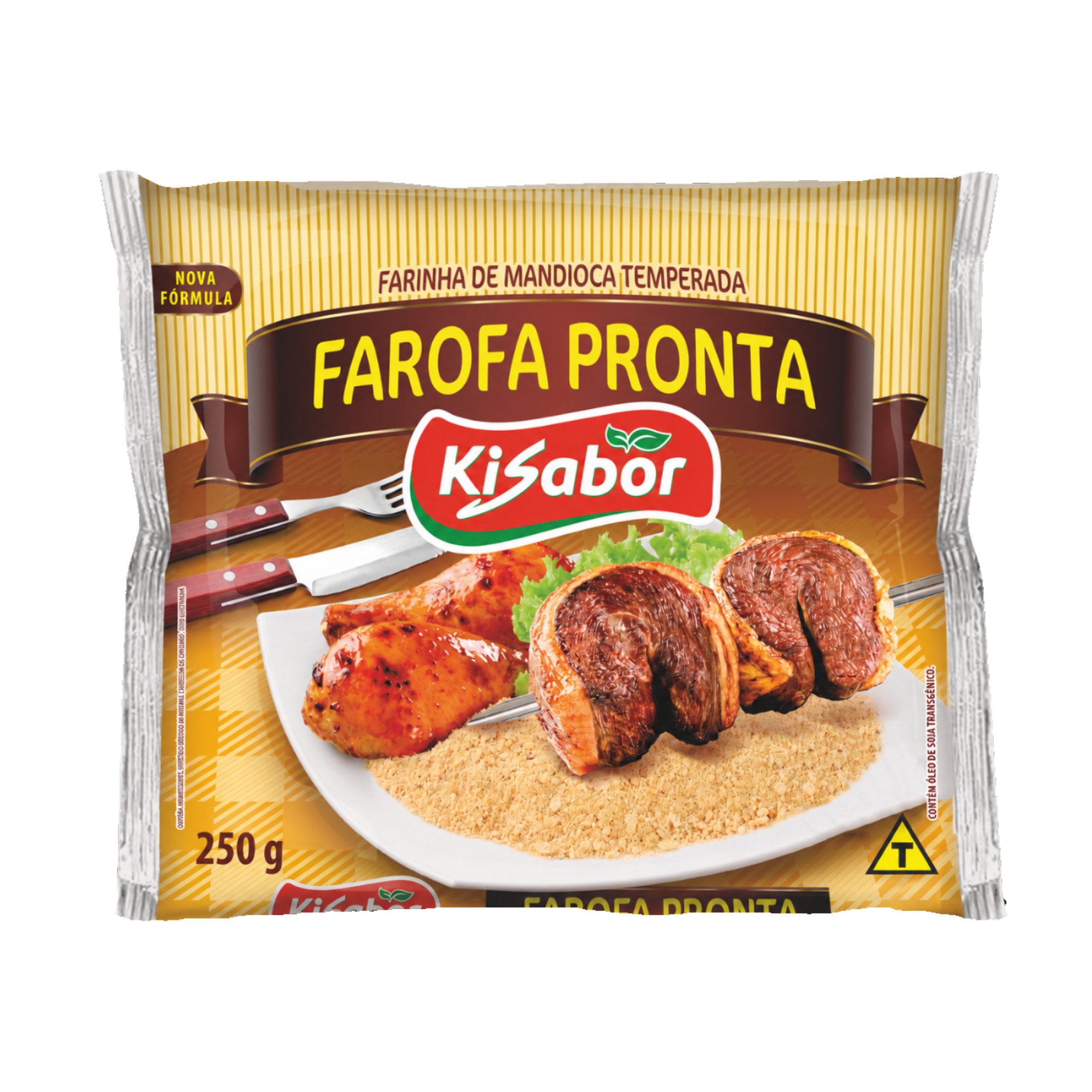 Farofa Tradicional Kisabor Mandioca 250g Farofa Tradicional Kisabor Mandioca 250g