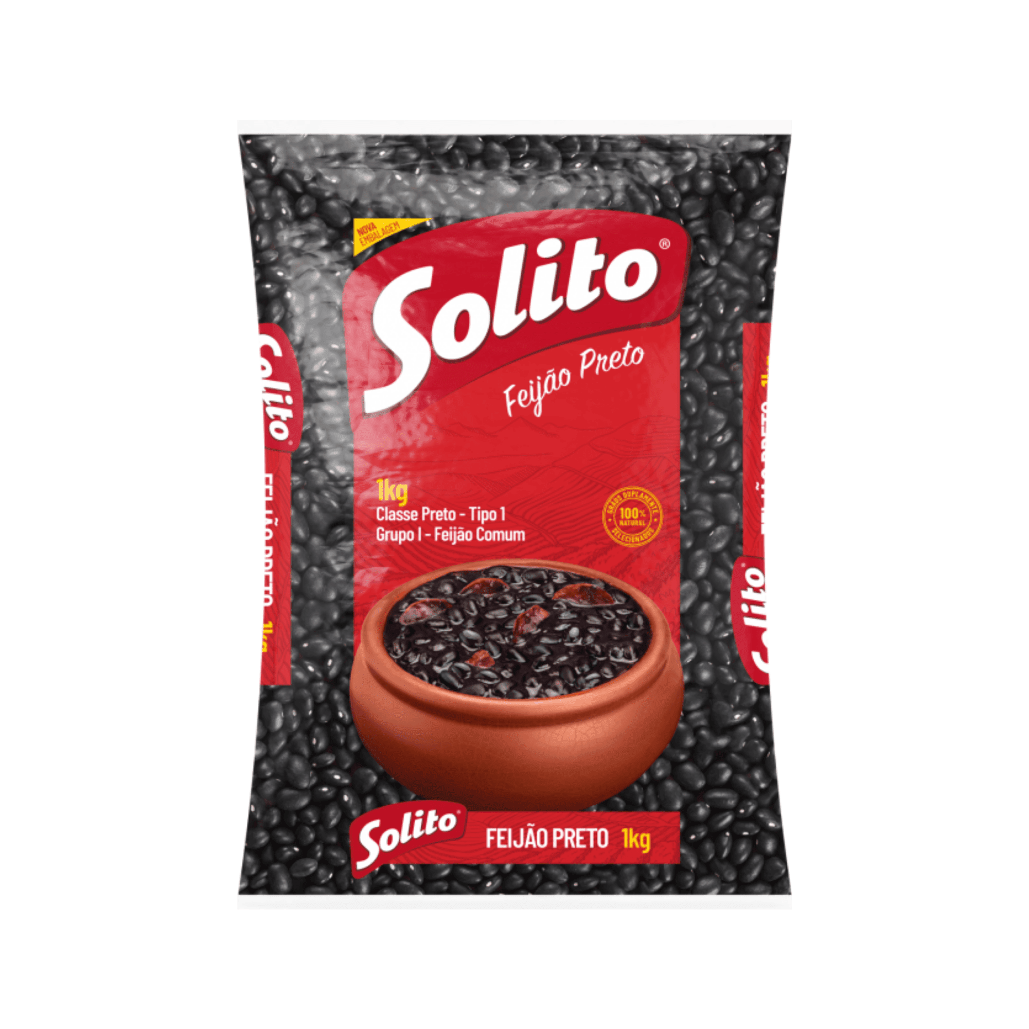 Feijão Preto Tipo 1 Solito 1kg