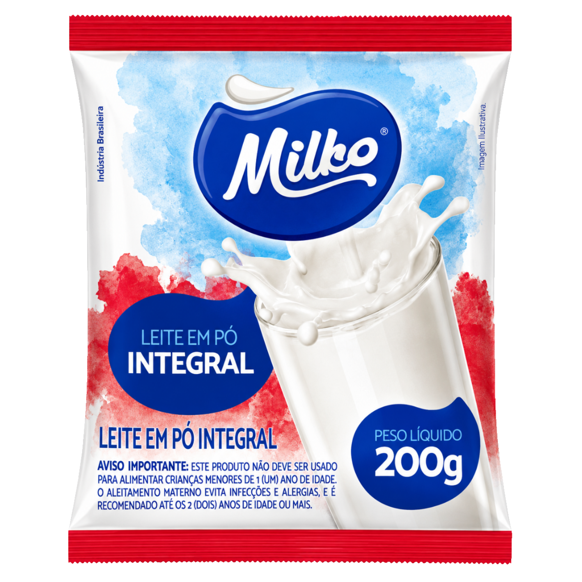 Leite em Pó Integral Milko 200g Leite em Pó Integral Milko 200g