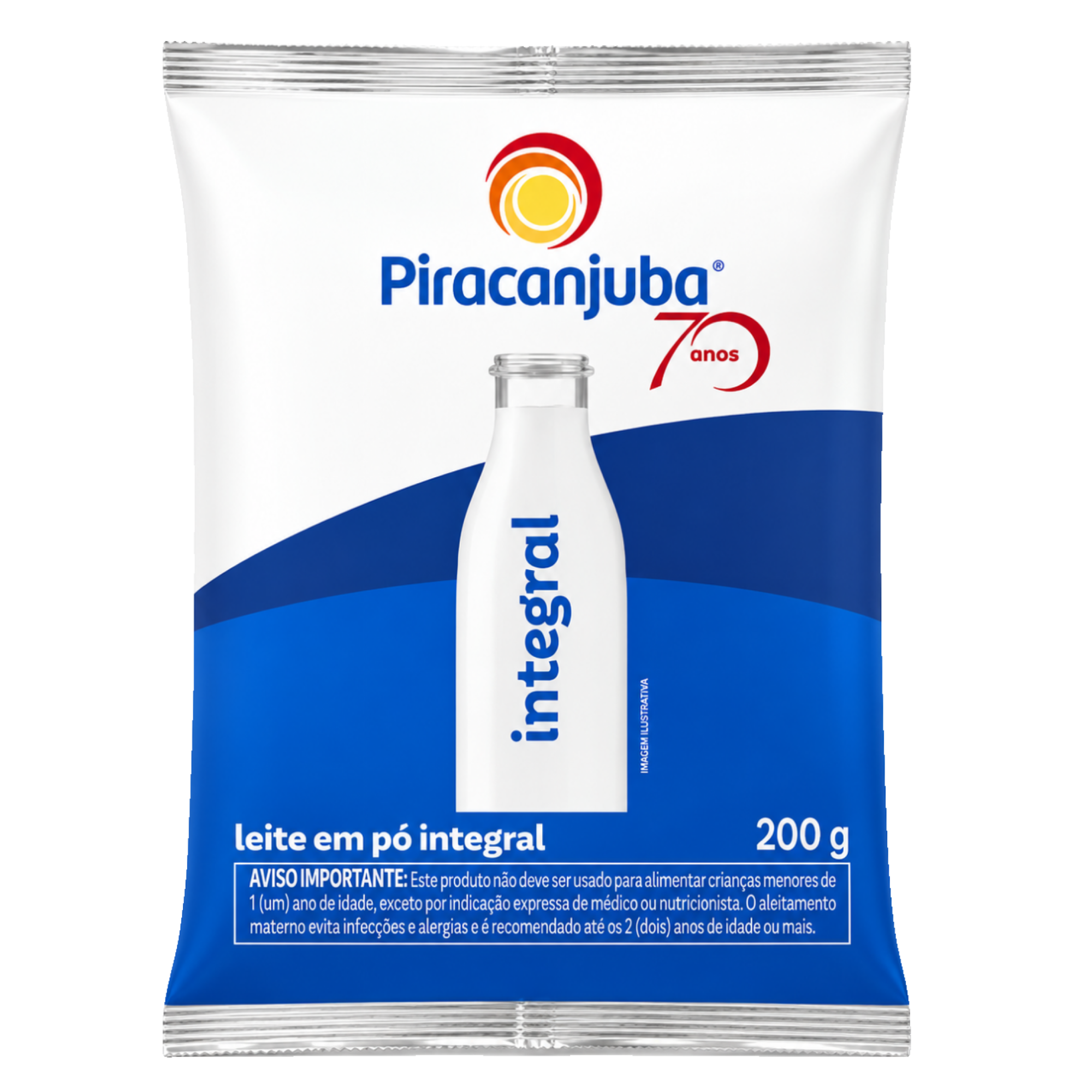 Leite em Pó Integral Piracanjuba 200g Leite em Pó Integral Piracanjuba 200g