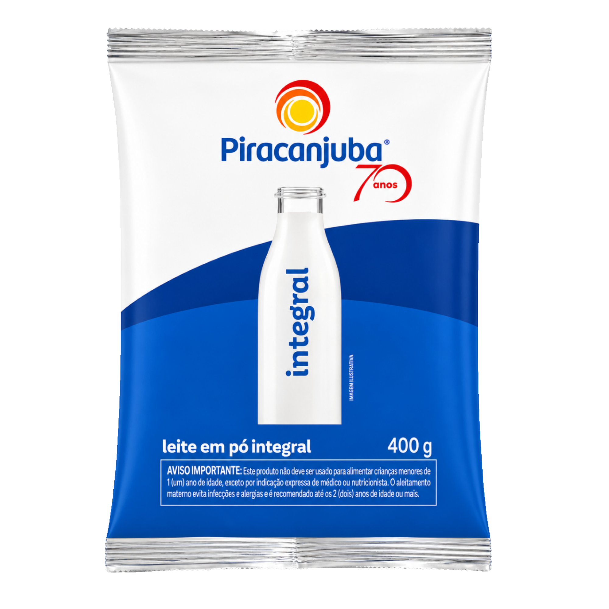 Leite em Pó Integral Piracanjuba 400g Leite em Pó Integral Piracanjuba 400g