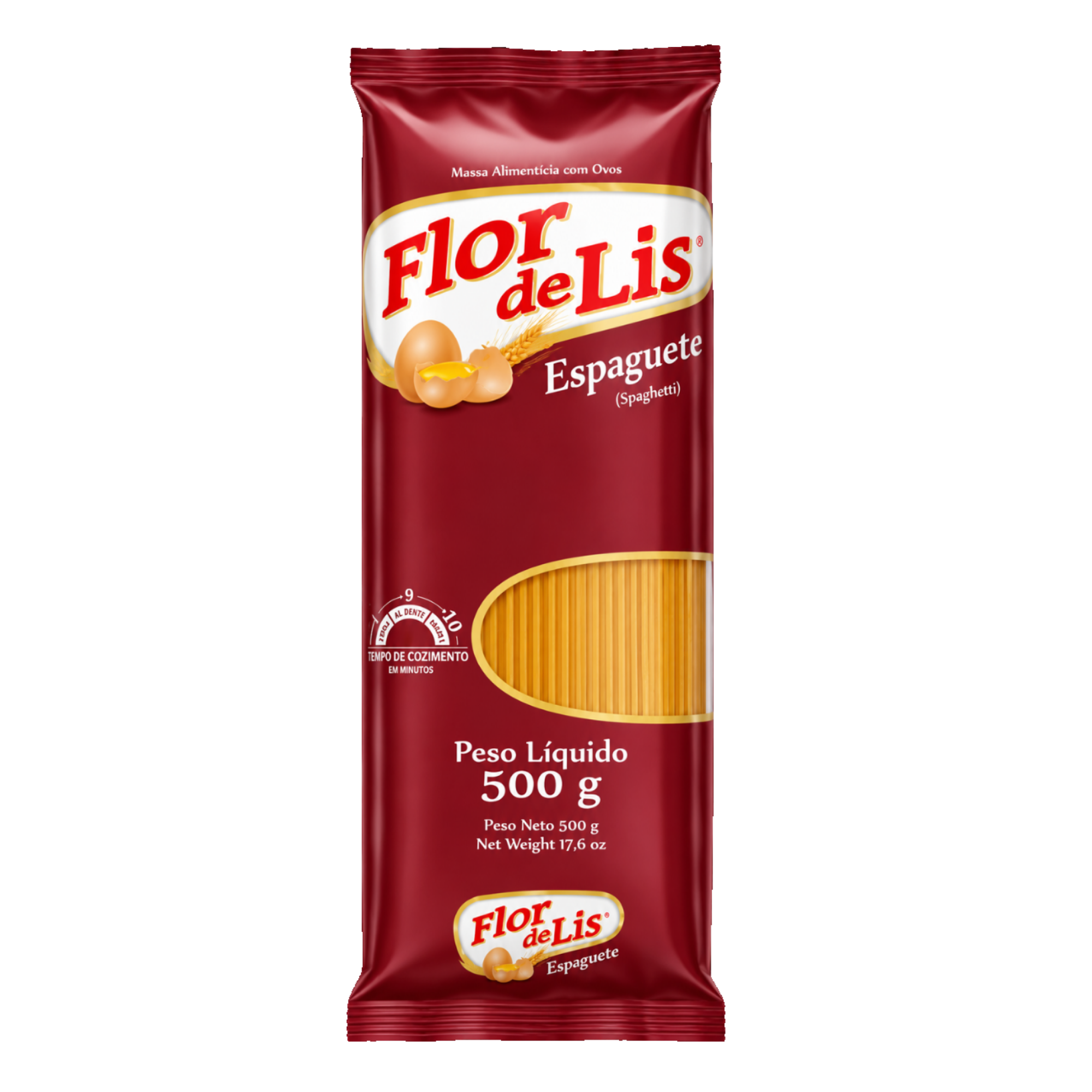 Macarrão com Ovos Flor de Lis Espaguete 500g Macarrão com Ovos Flor de Lis Espaguete 500g