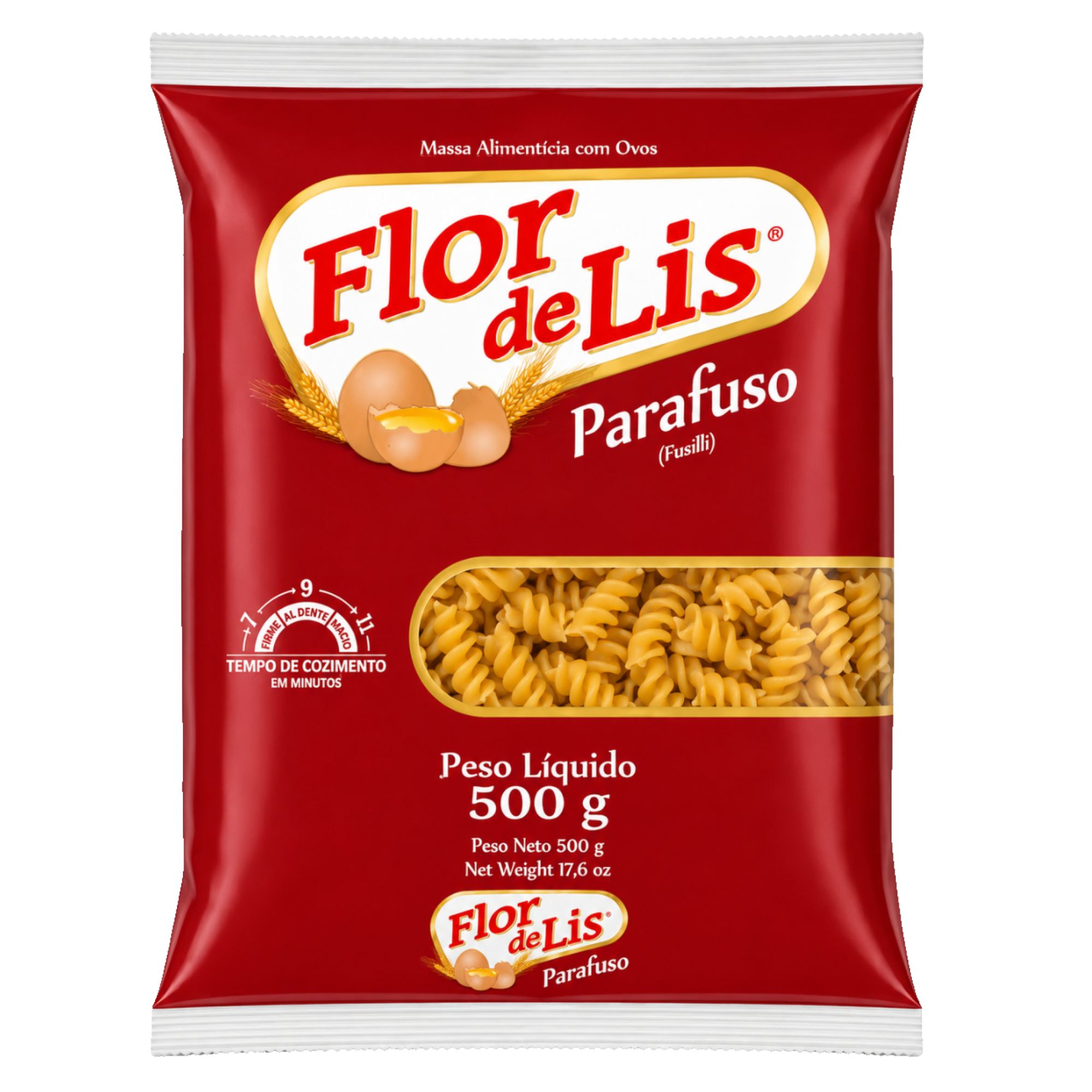 Macarrão com Ovos Flor de Lis Parafuso 500g Macarrão com Ovos Flor de Lis Parafuso 500g
