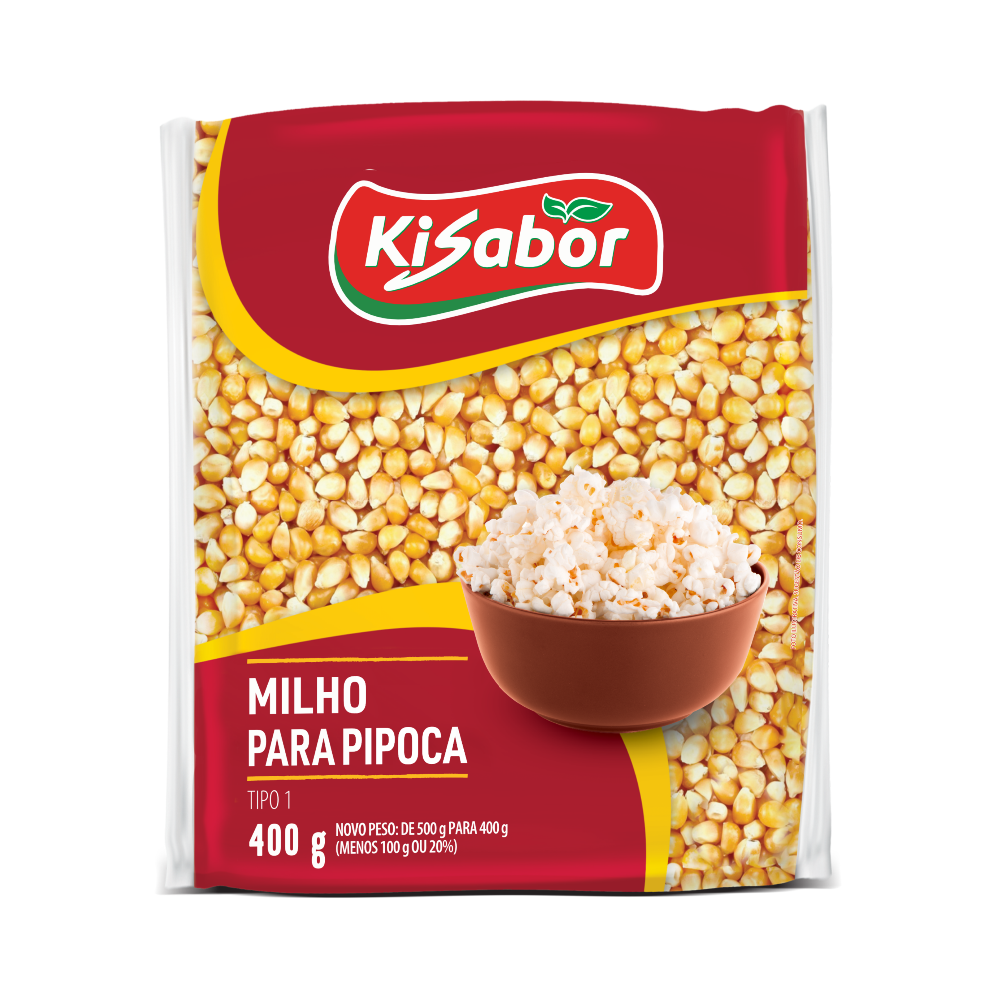 Milho para Pipoca Kisabor 400g Milho para Pipoca Kisabor 400g