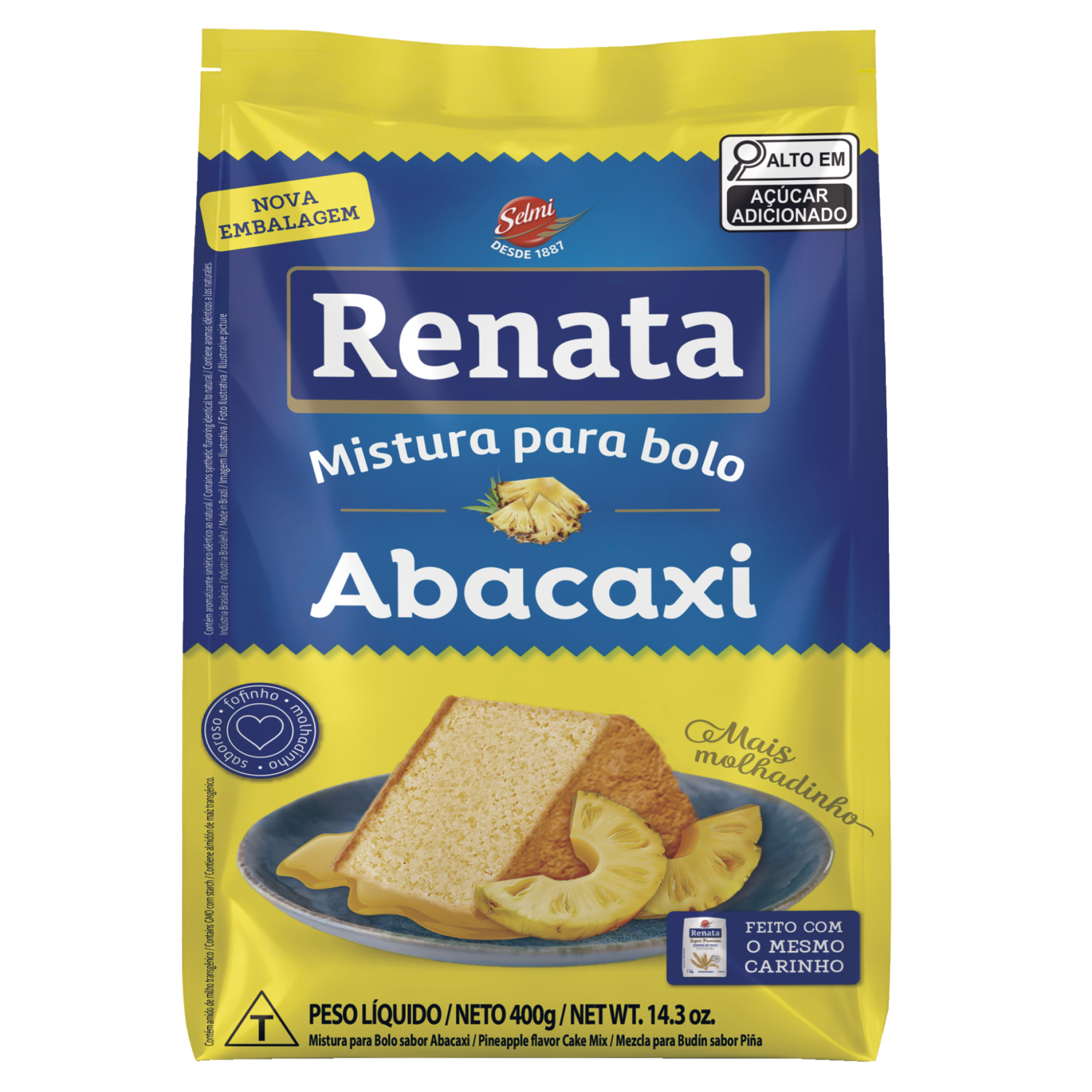 Mistura para Bolo Renata Abacaxi 400g