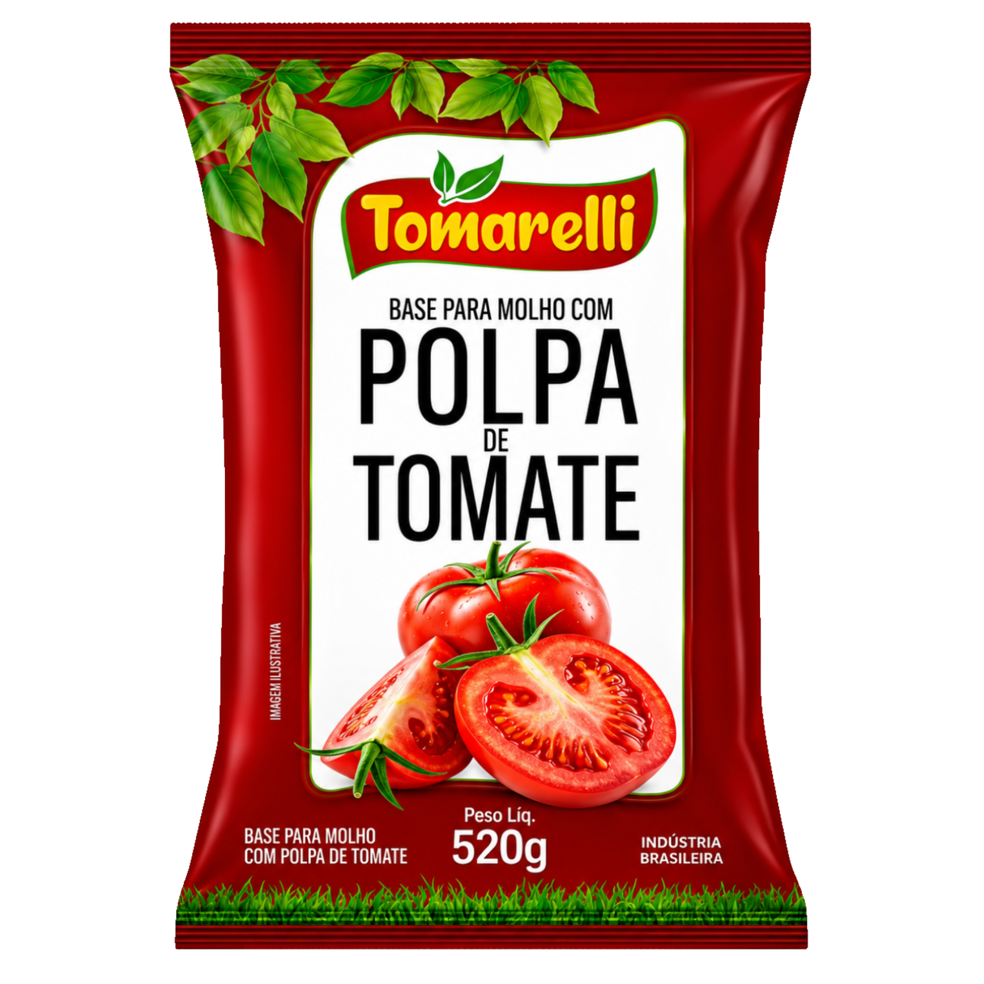Polpa de Tomate Tomarelli 520g Polpa de Tomate Tomarelli 520g