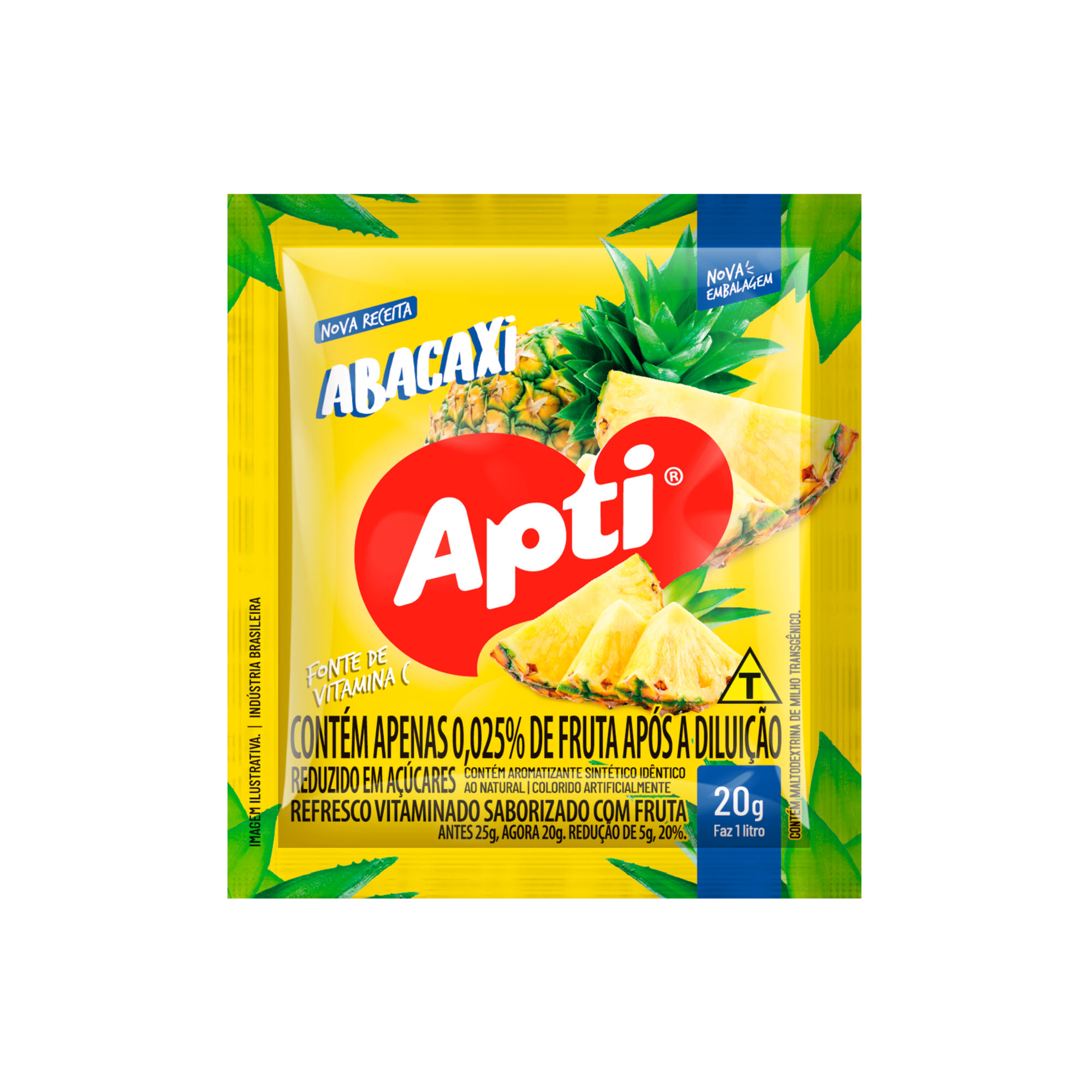 Refresco em Pó Abacaxi Apti 20g Refresco em Pó Abacaxi Apti 20g