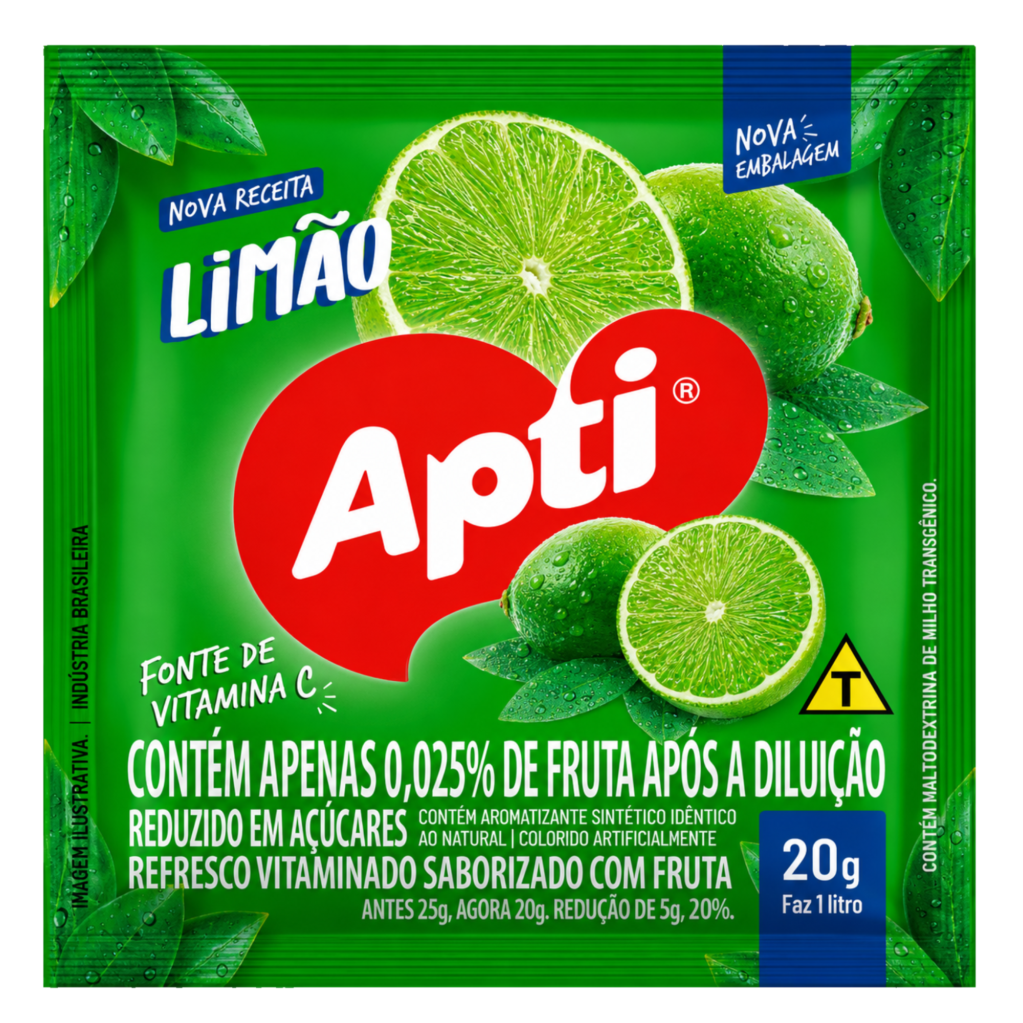 Refresco em Pó Limão Apti 20g Refresco em Pó Limão Apti 20g
