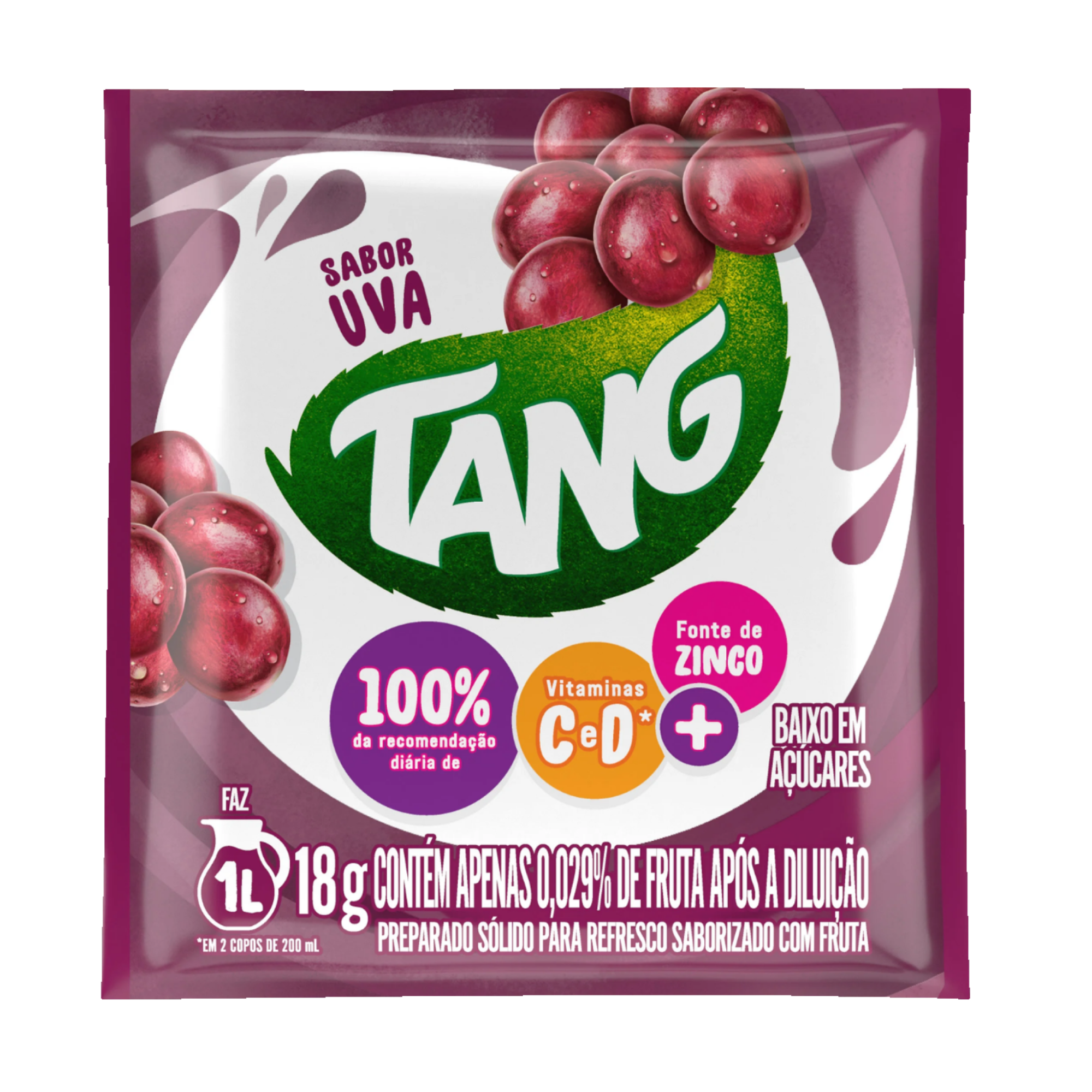 Refresco em Pó Uva Tang 18g Refresco em Pó Uva Tang 18g
