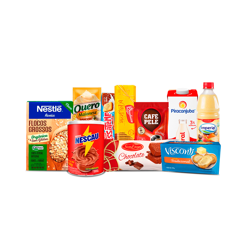 Cesta Básica Café da manhã - 10 itens Cesta Básica Café da manhã - 10 itens