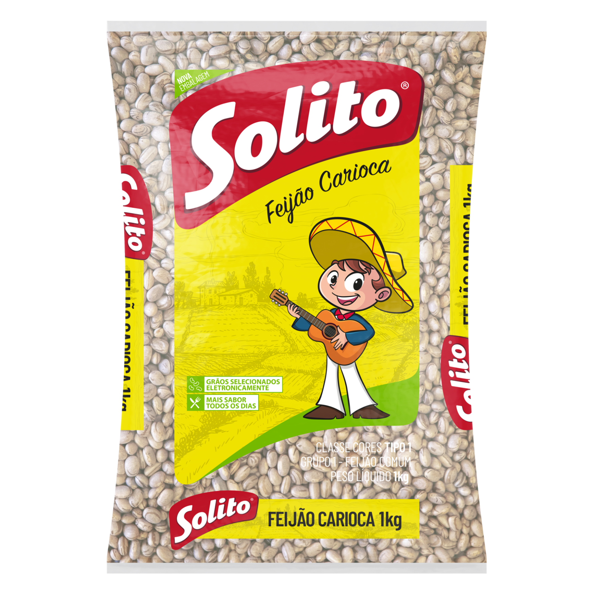 Feijão Carioca Tipo 1 Solito 1kg