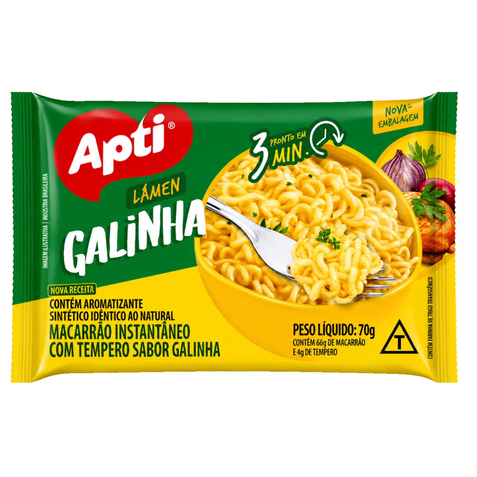 Macarrão Instantâneo Apti Galinha 70g
