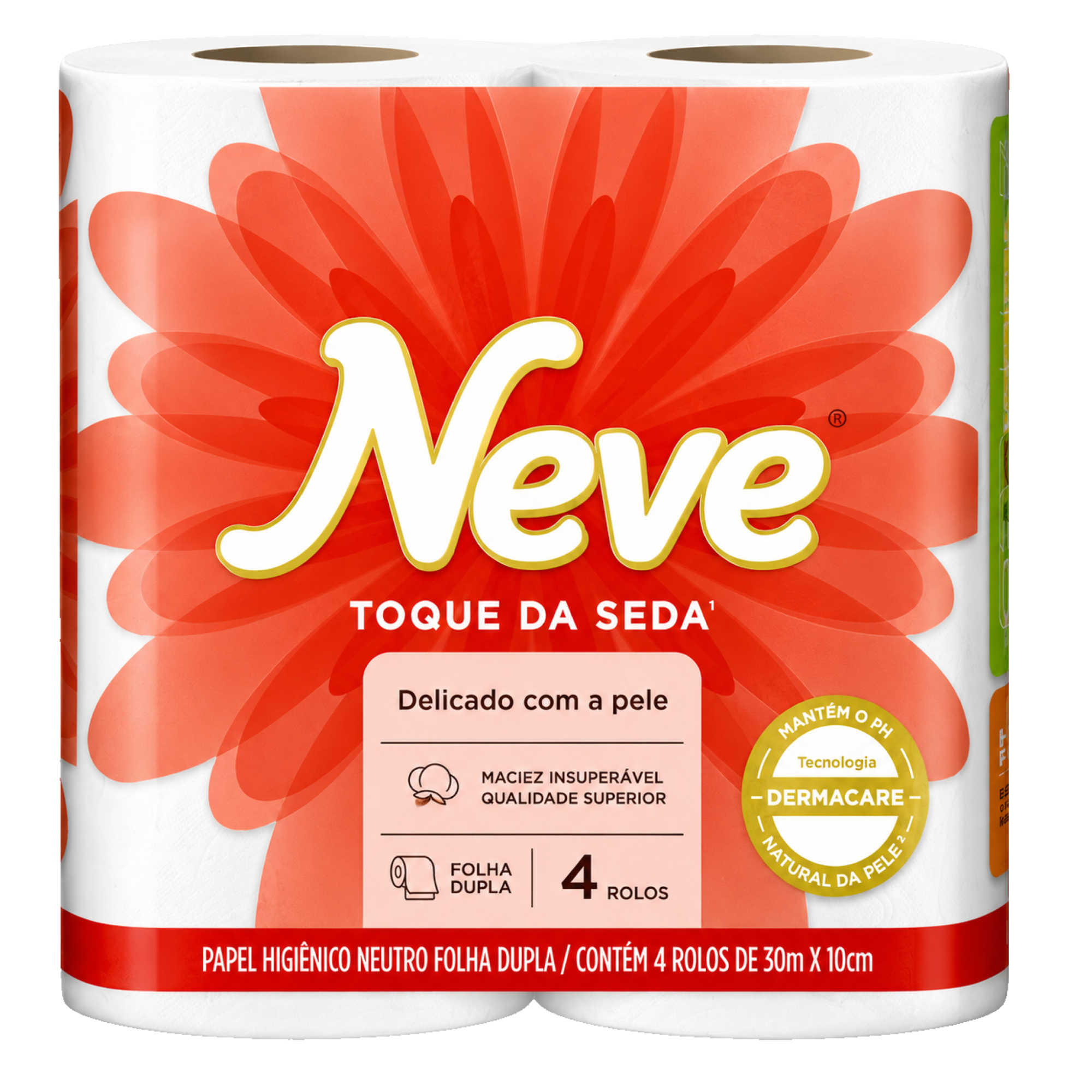 Papel Higiênico Folha Dupla Neve 4 Unidades