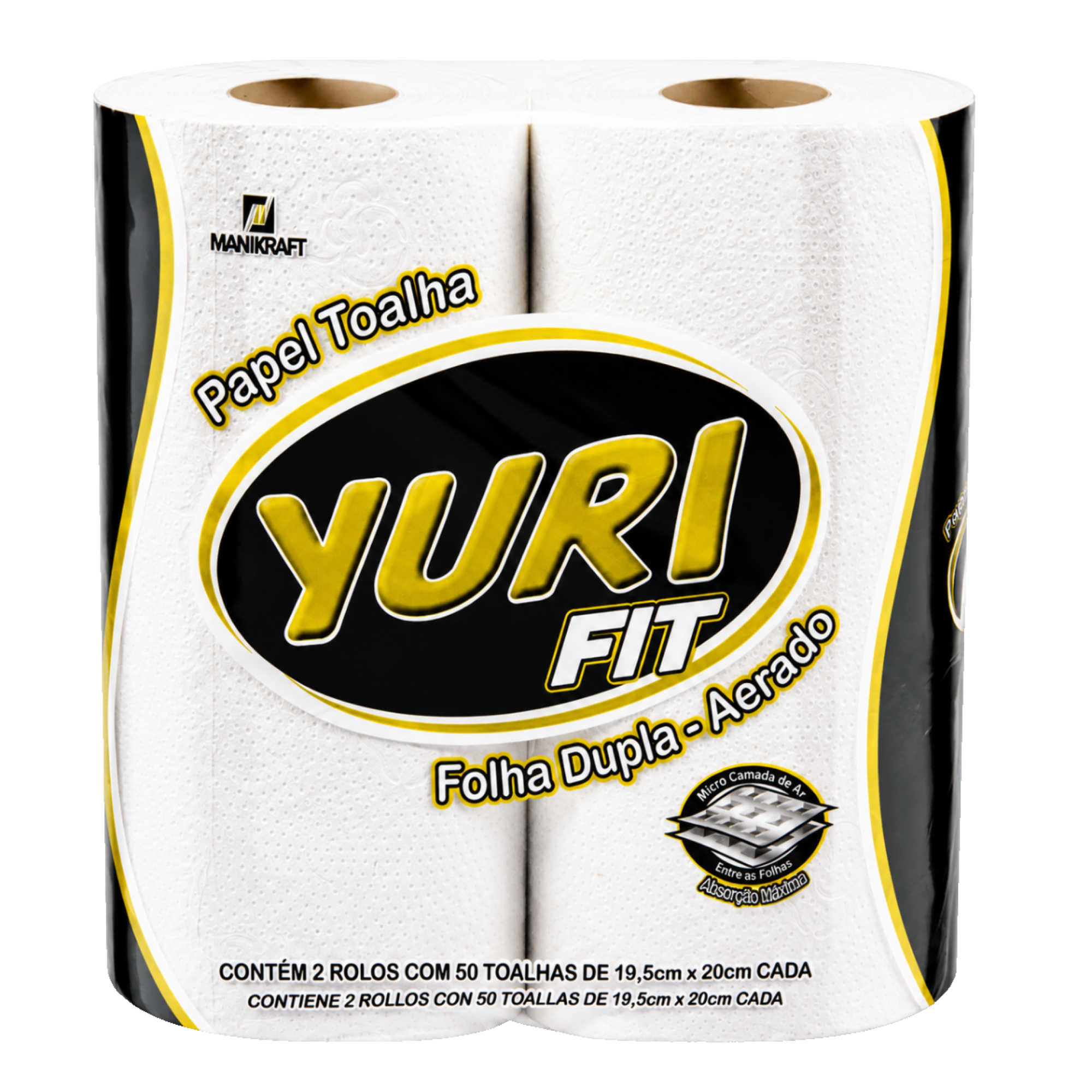 Papel Toalha Yuri 2 Unidades